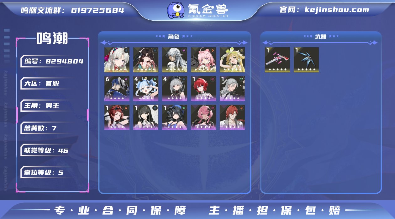 总黄数: 7 联觉等级: 46 拥有五星共...
