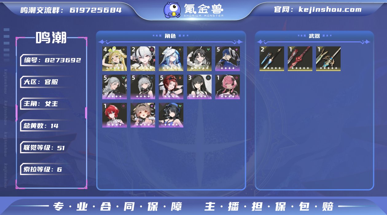 总黄数: 14 联觉等级: 51 拥有五星...