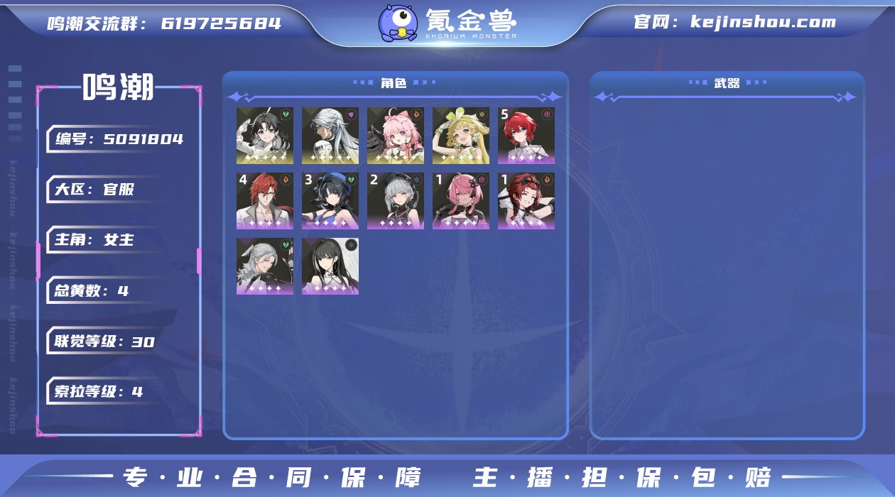 总黄数: 4 联觉等级: 30 拥有五星共...