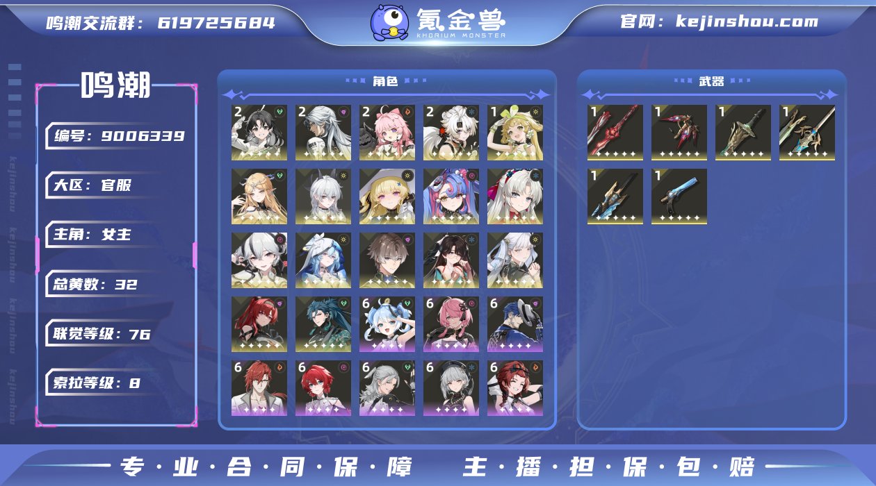 总黄数: 32 联觉等级: 76 拥有五星...