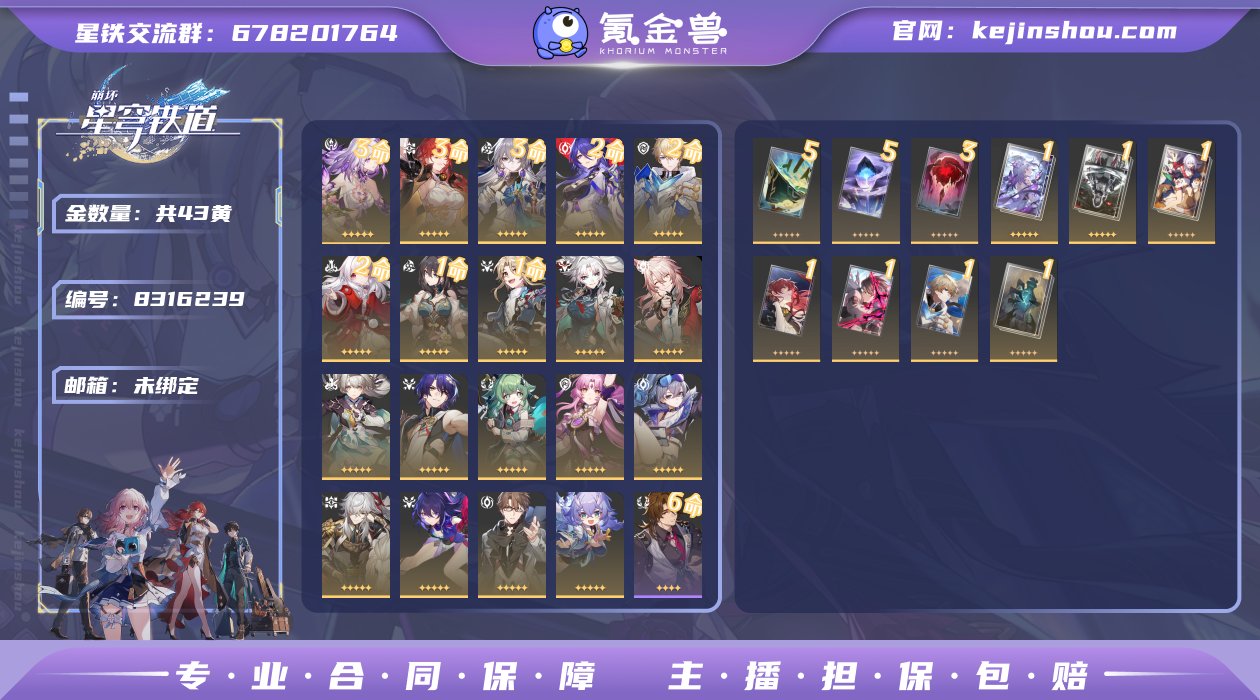 邮箱: 未绑定 开拓者性别: 女 总黄数:...