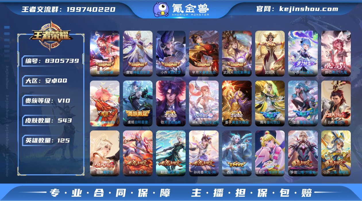 紫瑶♥V10-539皮肤6典藏2无双79传...