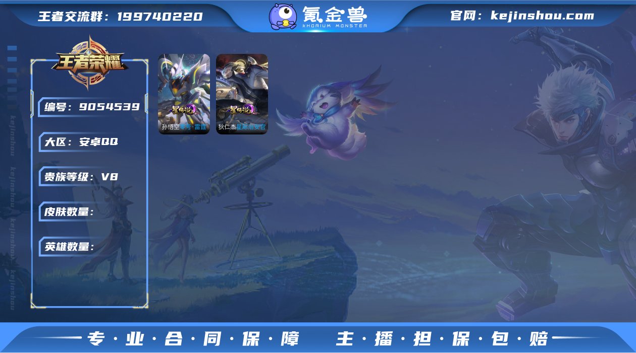 8金标/万战马超/万战孙策/九霄神辉/杀手...