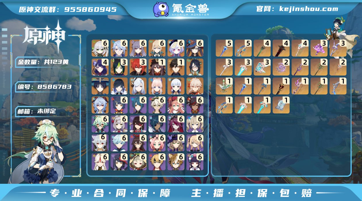 邮箱: 未绑定 总黄数: 123 冒险等级...