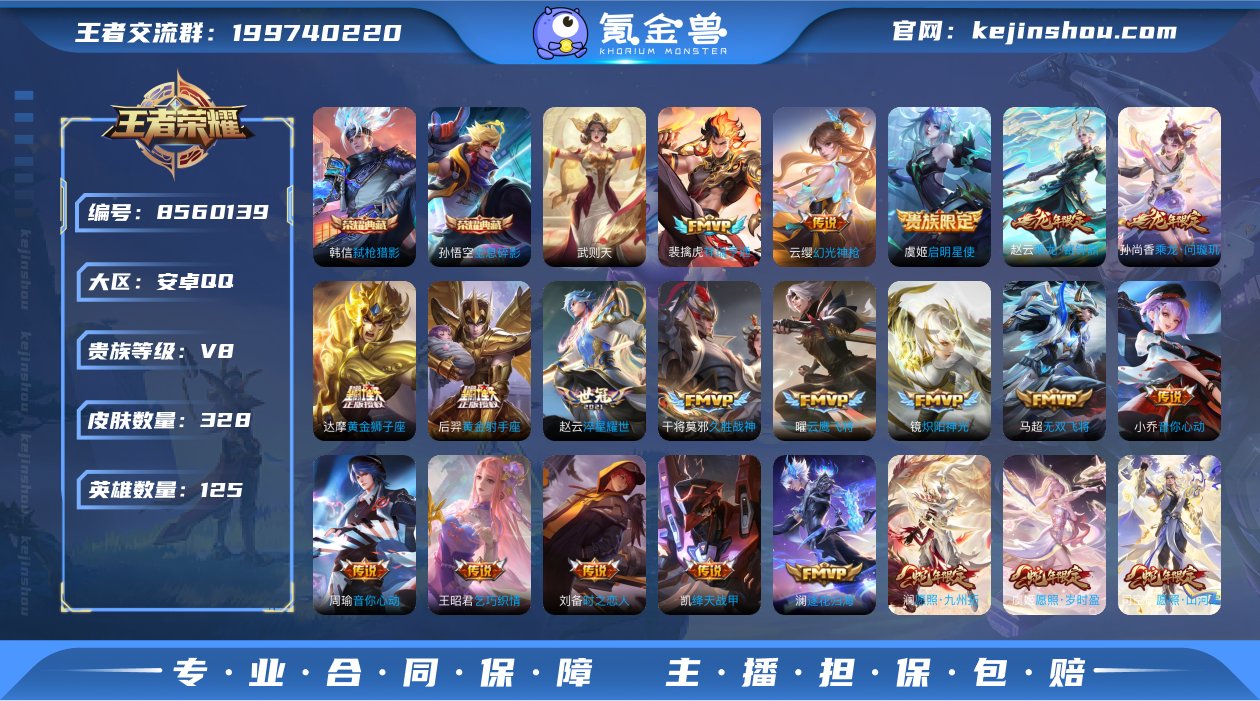 实名: 可修改 贵族等级: V8 英雄数:...