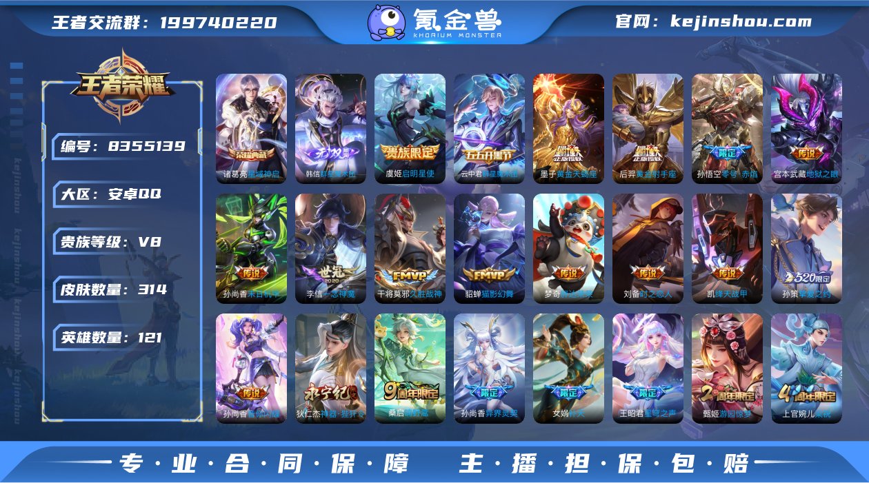 灿若星河天幕 314皮肤1典藏1无双23传...