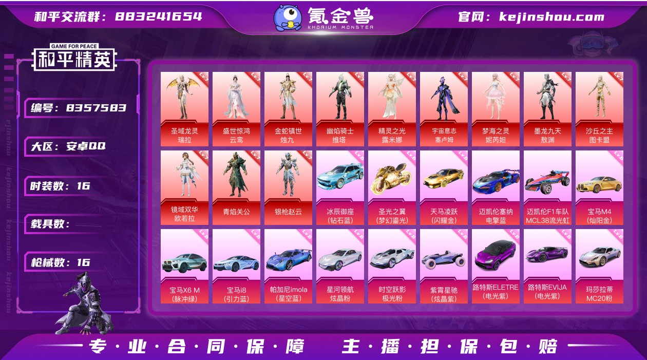 【HP189】16套装/装备19/战备28...