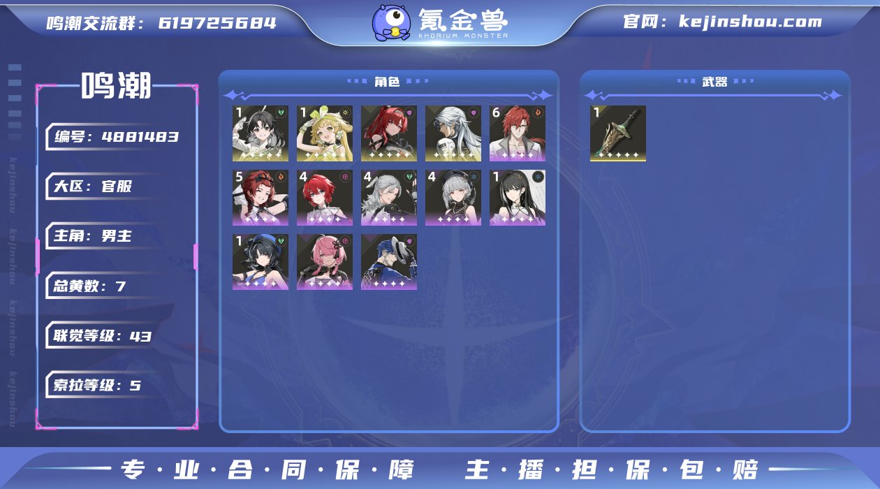 总黄数: 7 联觉等级: 43 拥有五星共...