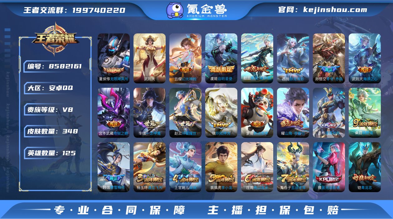 实名: 可修改 贵族等级: V8 英雄数:...