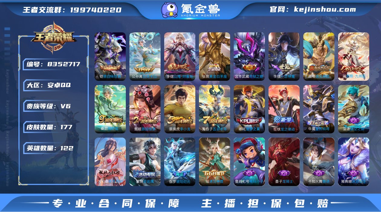 实名: 可修改 贵族等级: V6 英雄数:...