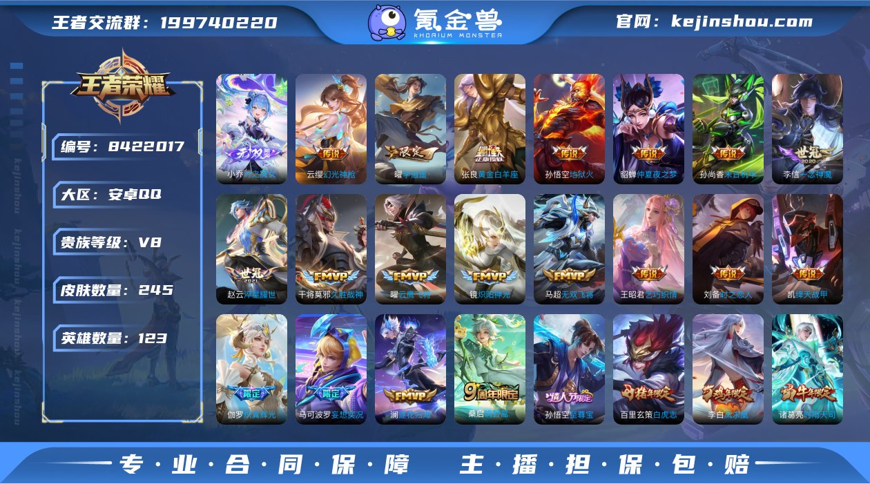 v8 可改实名 245皮 23传说 1无双...