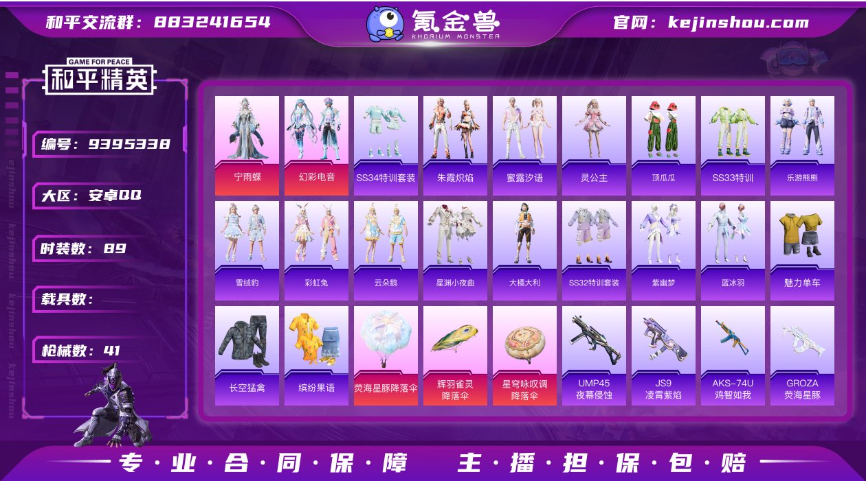 实名: 不可修改 时装数: 89 枪械数:...