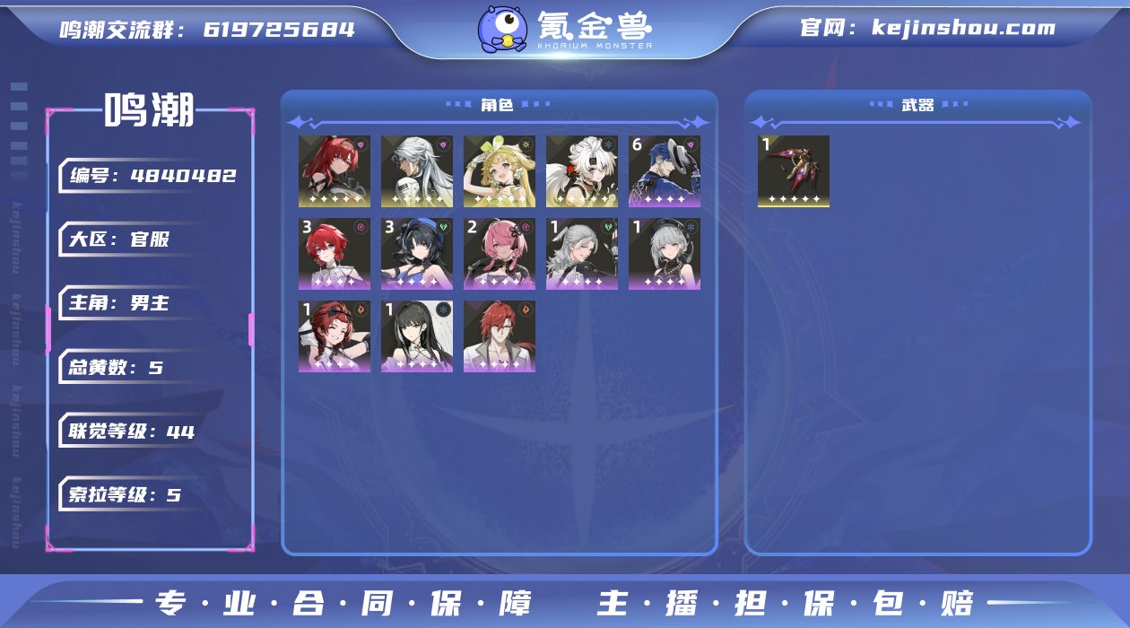 总黄数: 5 联觉等级: 44 拥有五星共...