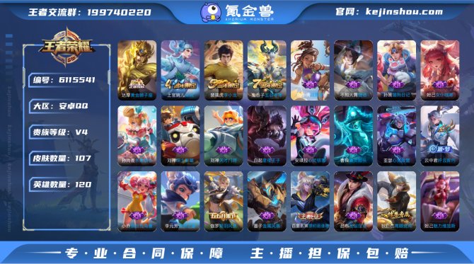 ld - 【金标万战达摩】107皮肤1传说...