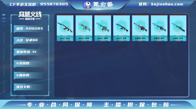 28英雄武器 5角色13万化 AK47-无...