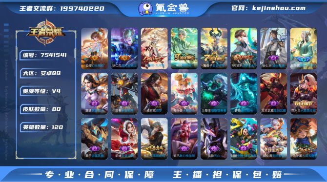 【V4-80皮肤4传说4按键】实名: 可修...