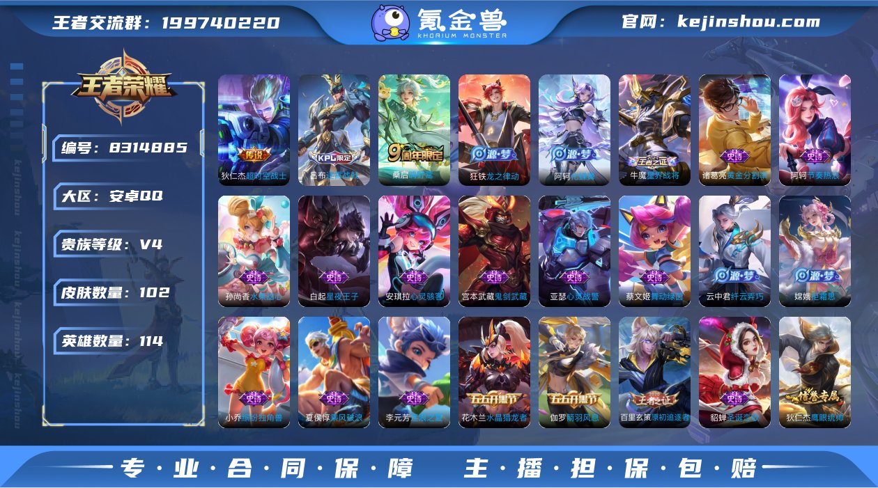 实名: 可修改 贵族等级: V4 英雄数:...