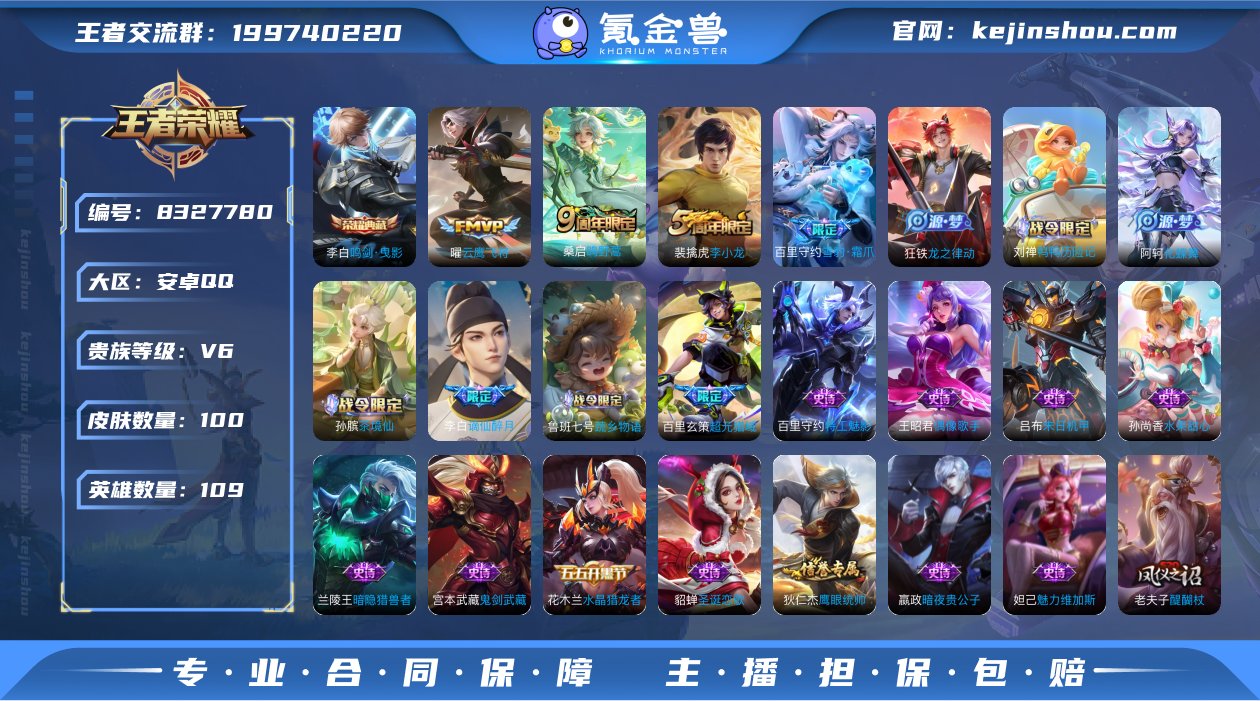 实名: 可修改 贵族等级: V6 英雄数:...