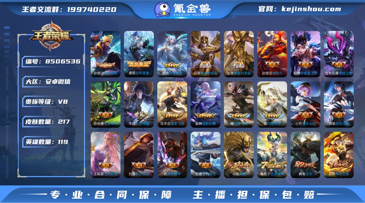 【217皮肤1水晶19传说】安卓V区-11...
