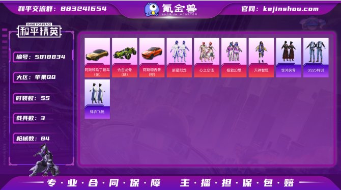 【HPF17】55套装/枪械2/载具3/王...