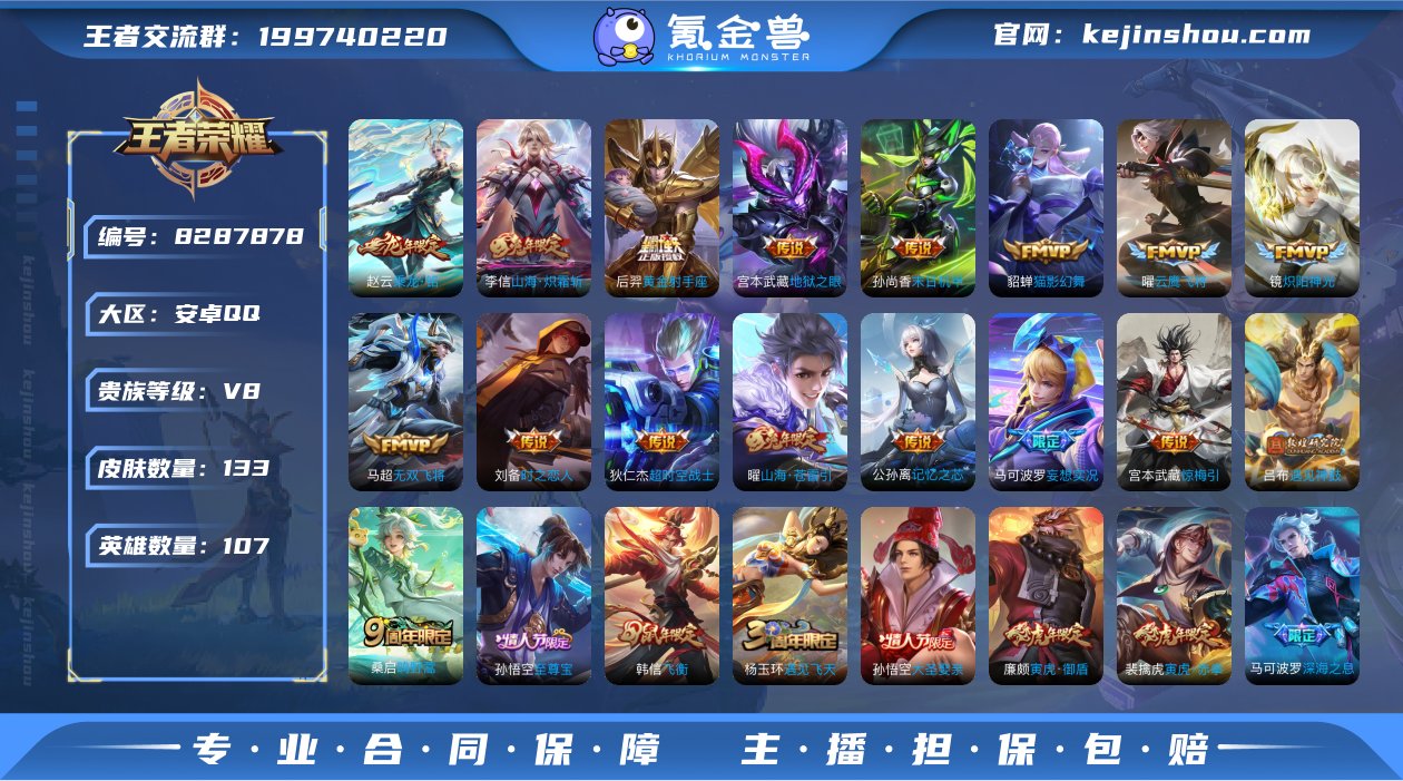 v8 可改实名 133皮 22传说 1星元...
