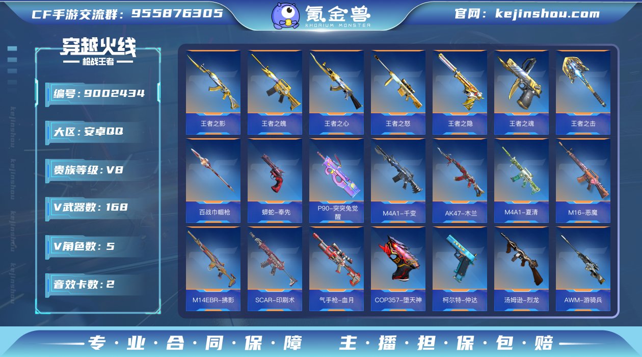 实名: 可修改 v武器数: 168 王者武...