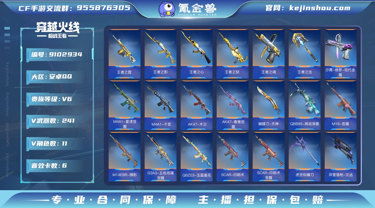 实名: 可修改 v武器数: 241 王者武...