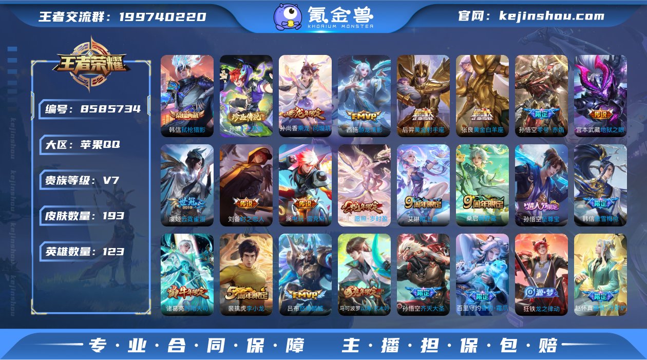 iOS 193皮肤1典藏1珍品14传说 弑...