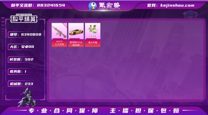 【1粉1车1枪】实名: 可修改 载具数: ...