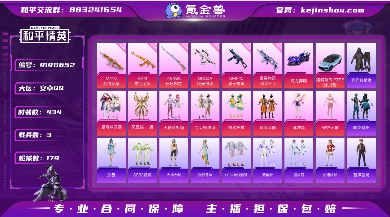 实名: 可修改 时装数: 434 载具数:...
