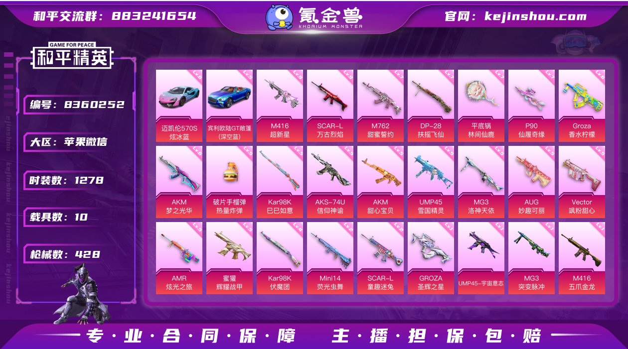 实名: 可修改 时装数: 1278 载具数...