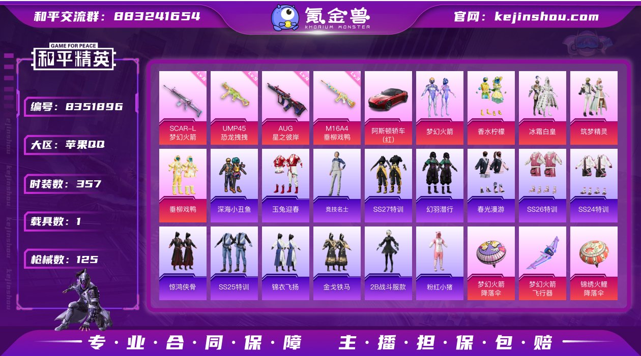 5粉装 4特效枪 1载具 可二次 可修改实...