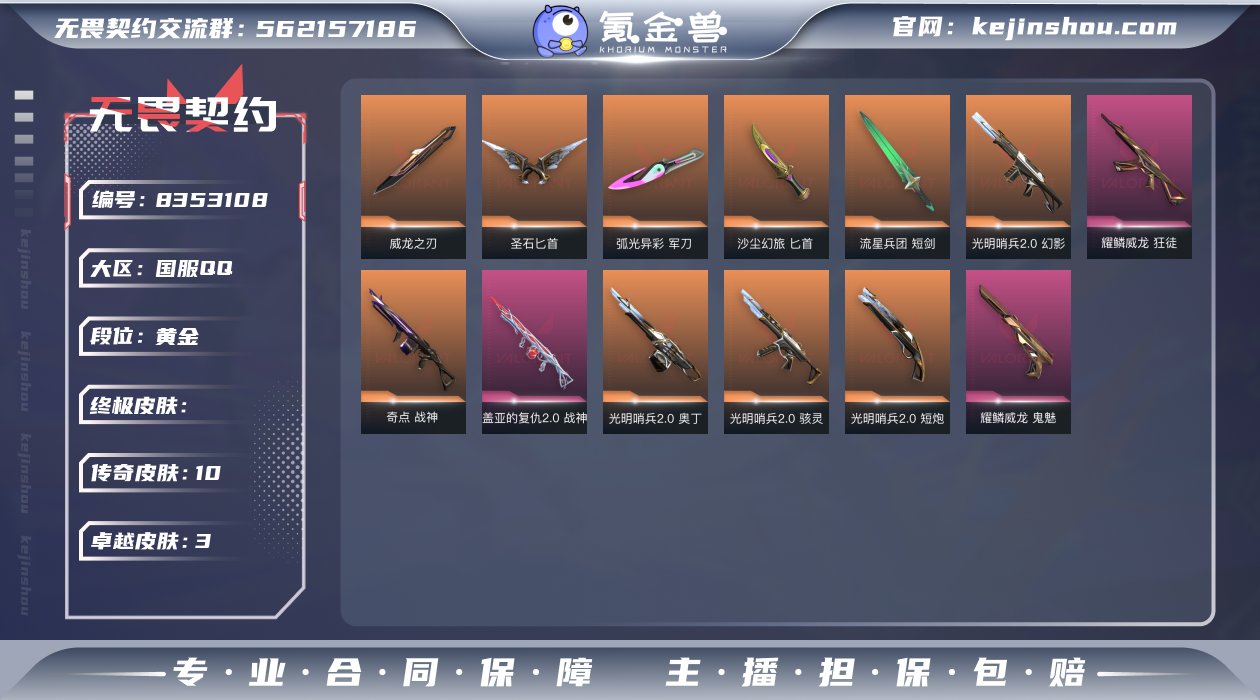实名: 可修改 皮肤资产价值: 18180...