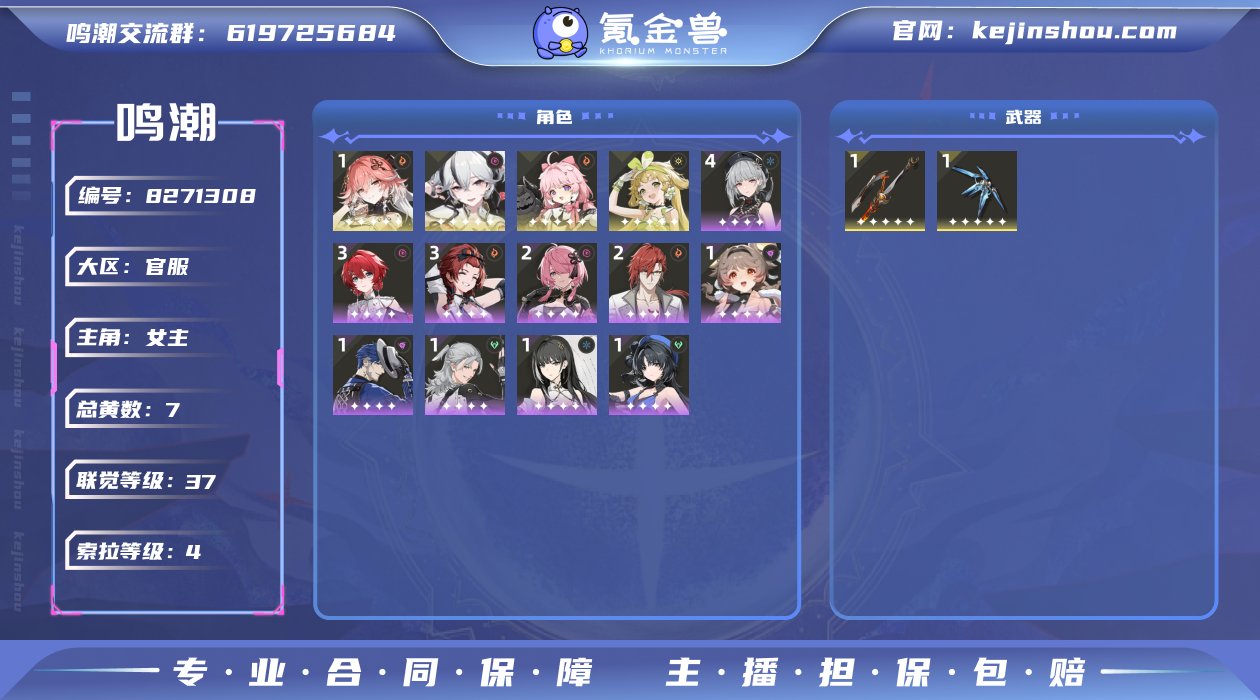 总黄数: 7 联觉等级: 37 拥有五星共...