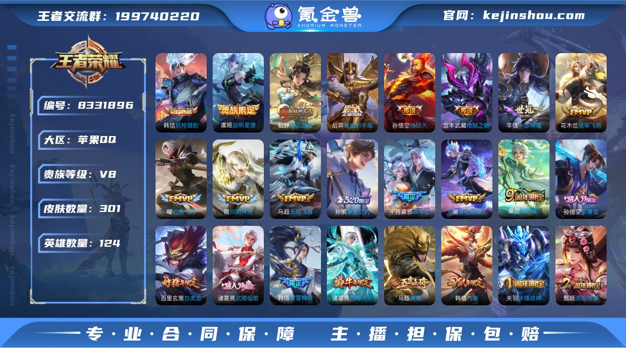 iOS 301皮肤1典藏20传说 弑枪猎影...
