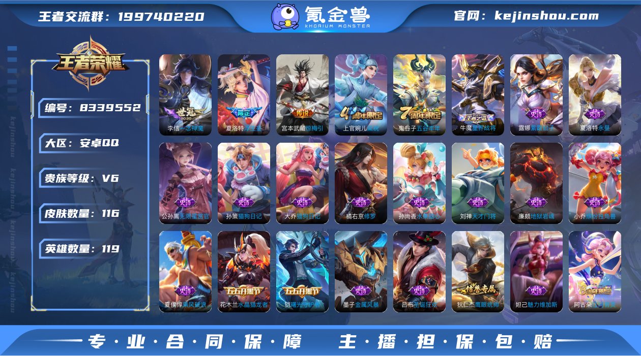 实名: 可修改 贵族等级: V6 英雄数:...