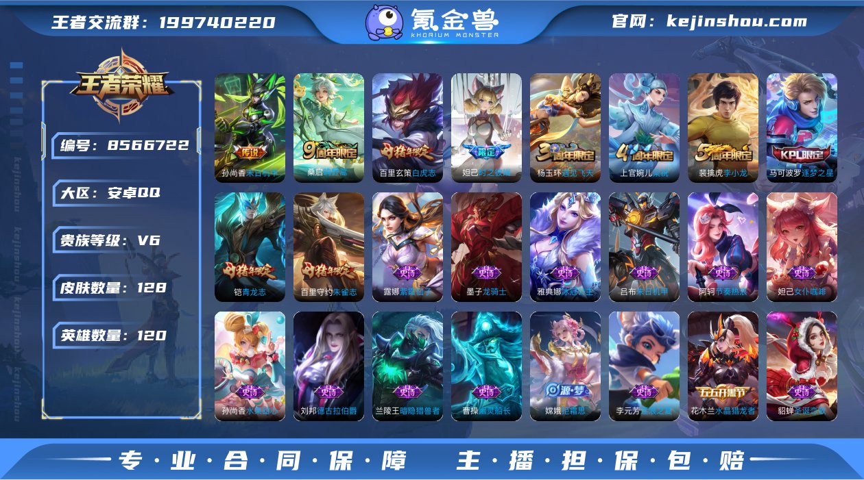 实名: 可修改 贵族等级: V6 英雄数:...