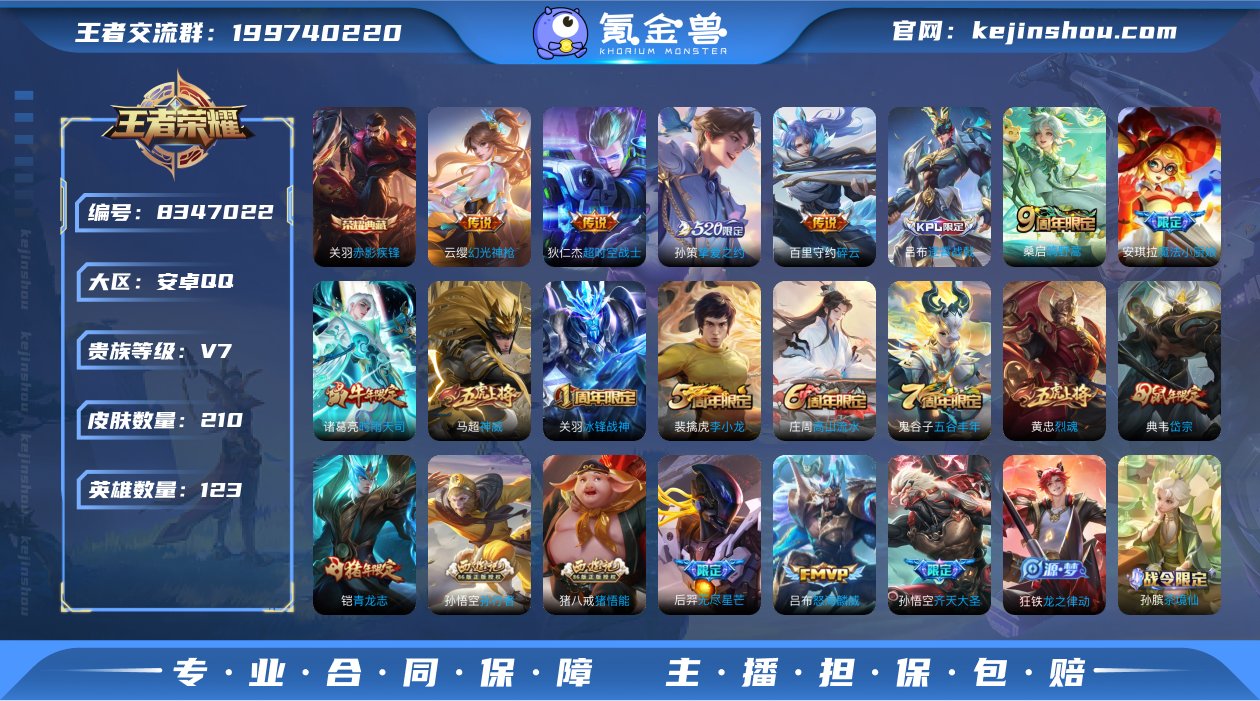 【WZN4102】贵族7/皮肤210/典藏...