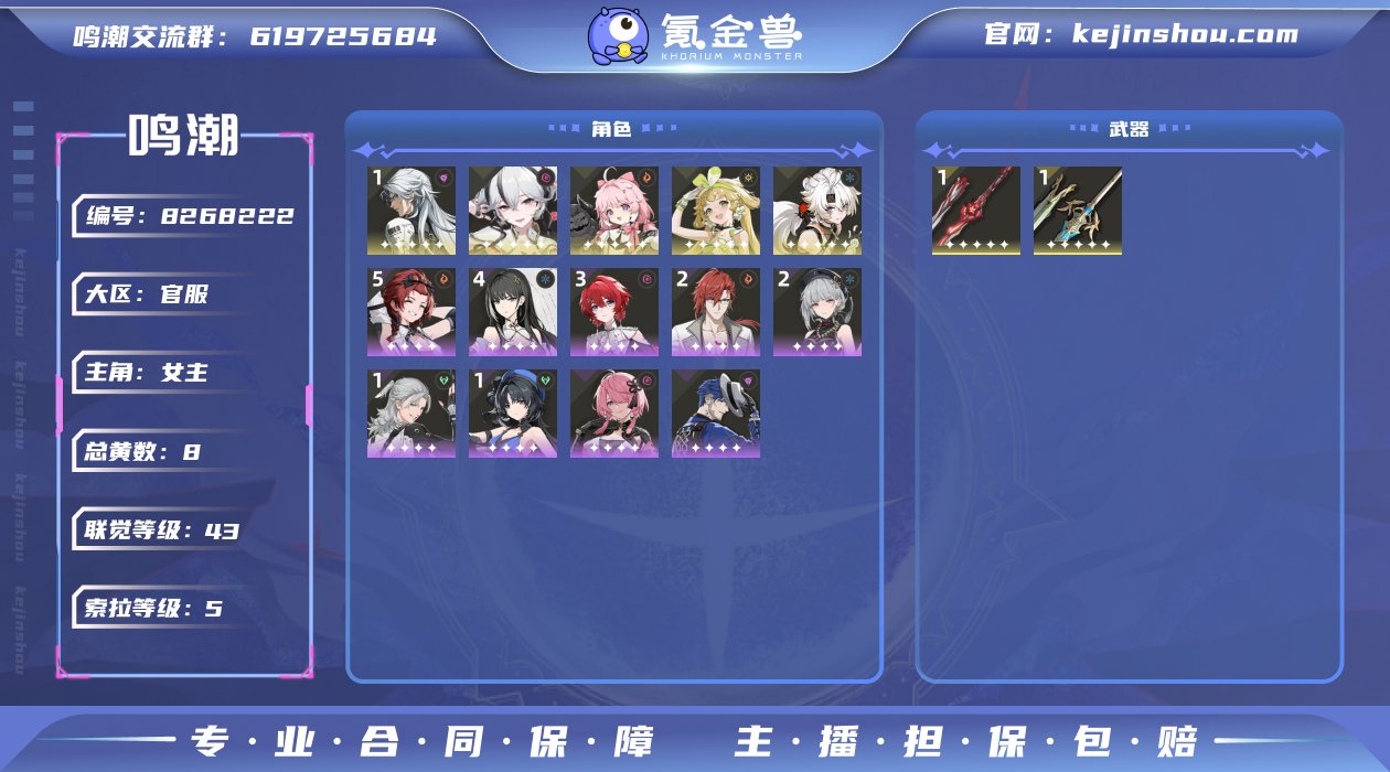 总黄数: 8 联觉等级: 43 拥有五星共...