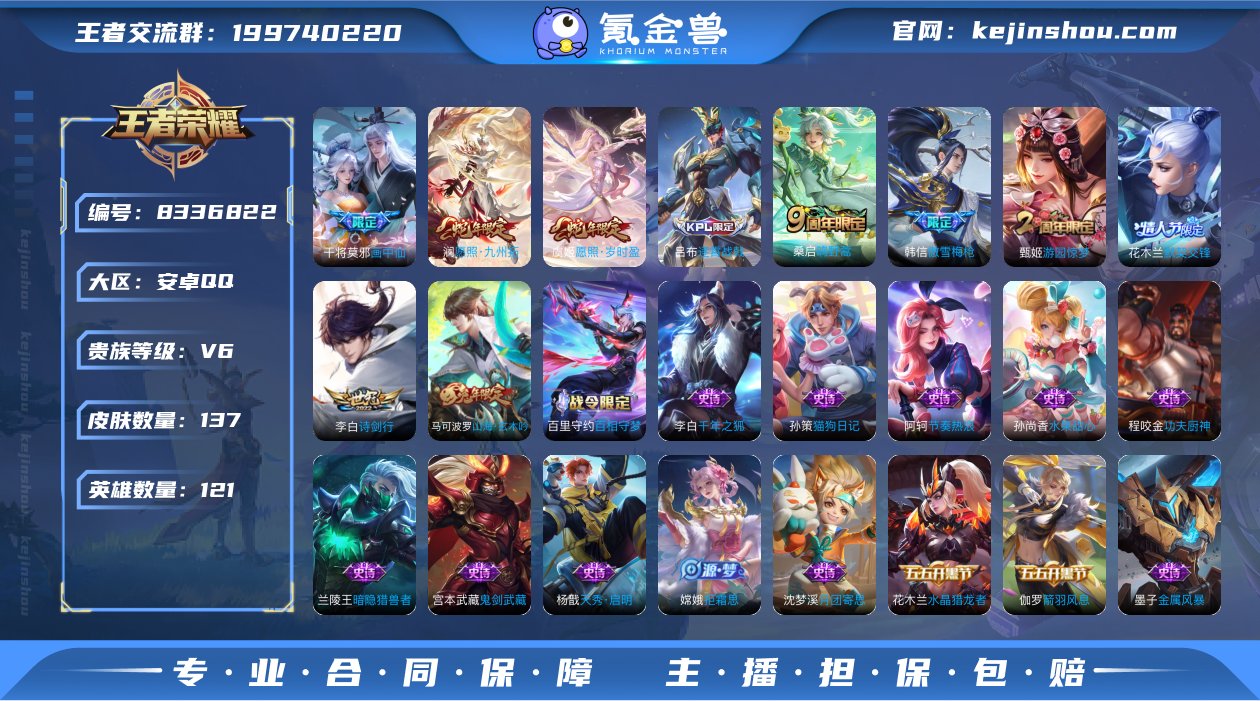 实名: 可修改 贵族等级: V6 英雄数:...