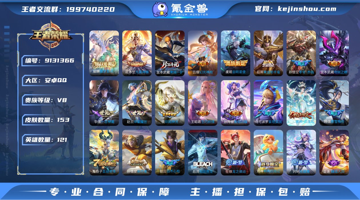 实名: 可修改 贵族等级: V8 英雄数:...