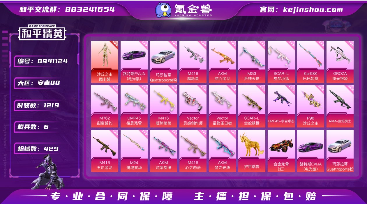 实名: 不可修改 时装数: 1219 载具...