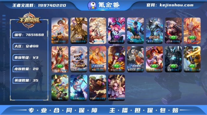 【V3-20皮肤3传说】实名: 可修改 贵...