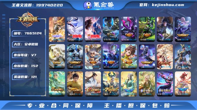 【152皮肤1无双1星元12传说2珍品】安...