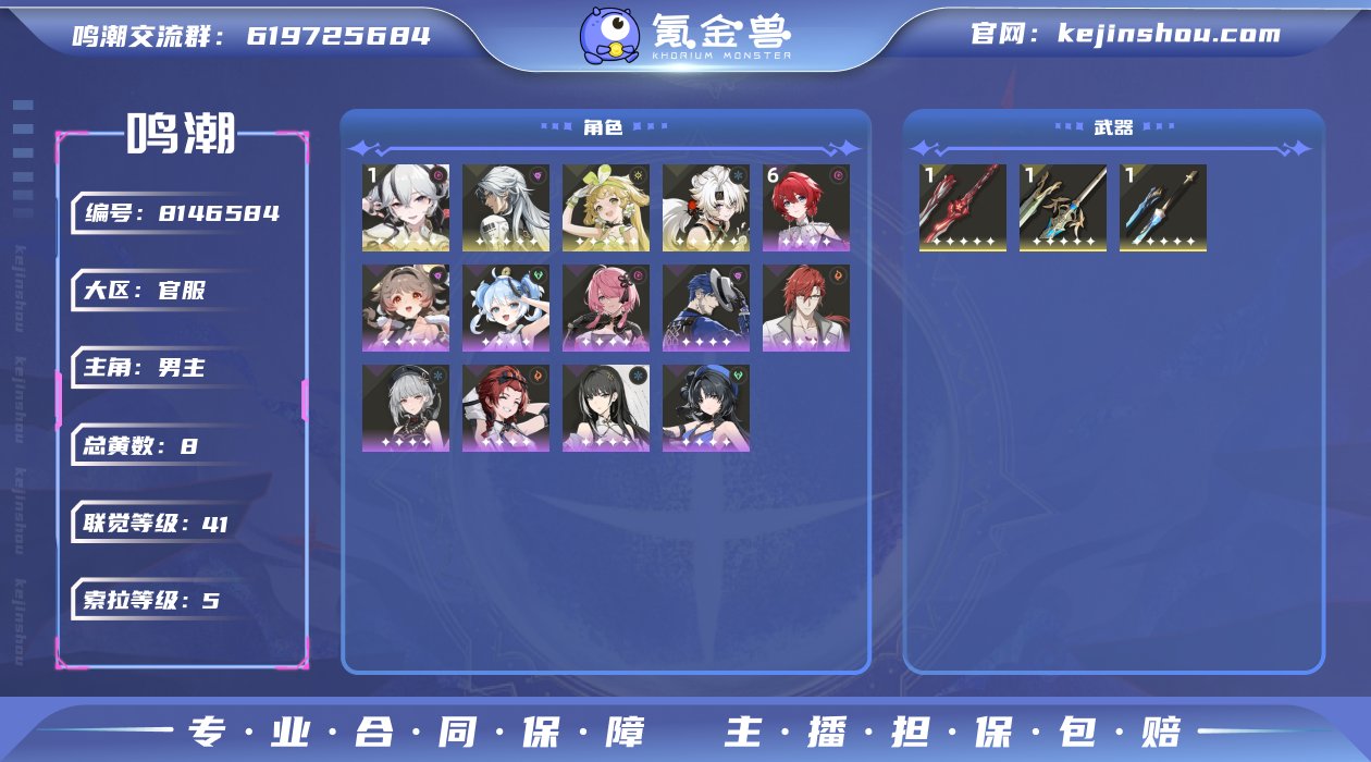 总黄数: 8 联觉等级: 41 拥有五星共...
