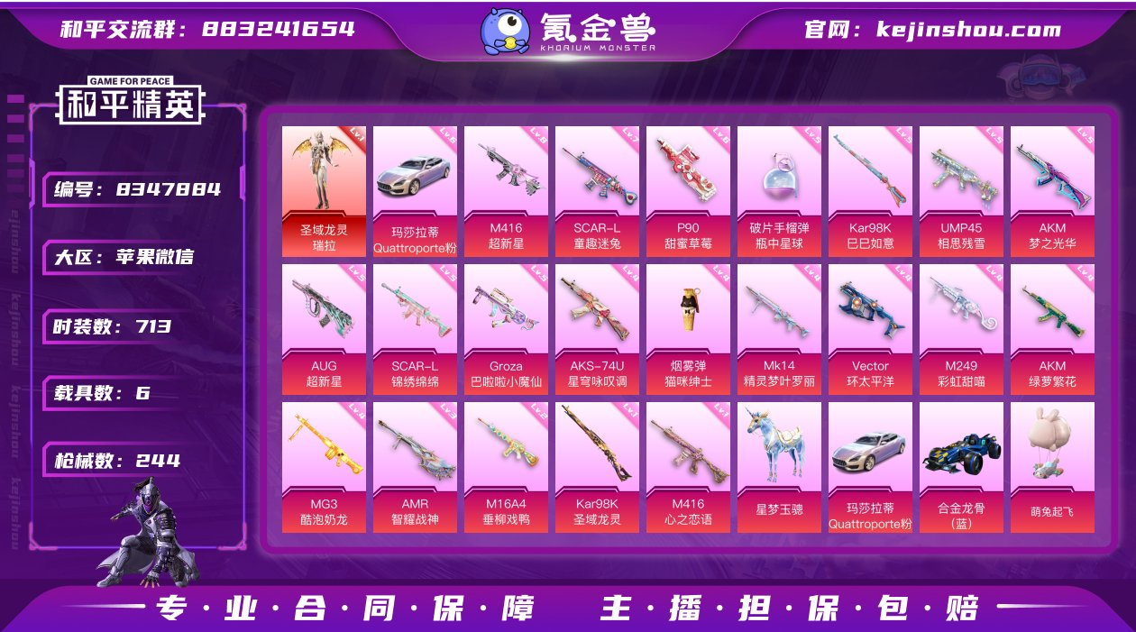 实名: 可修改 时装数: 713 载具数:...