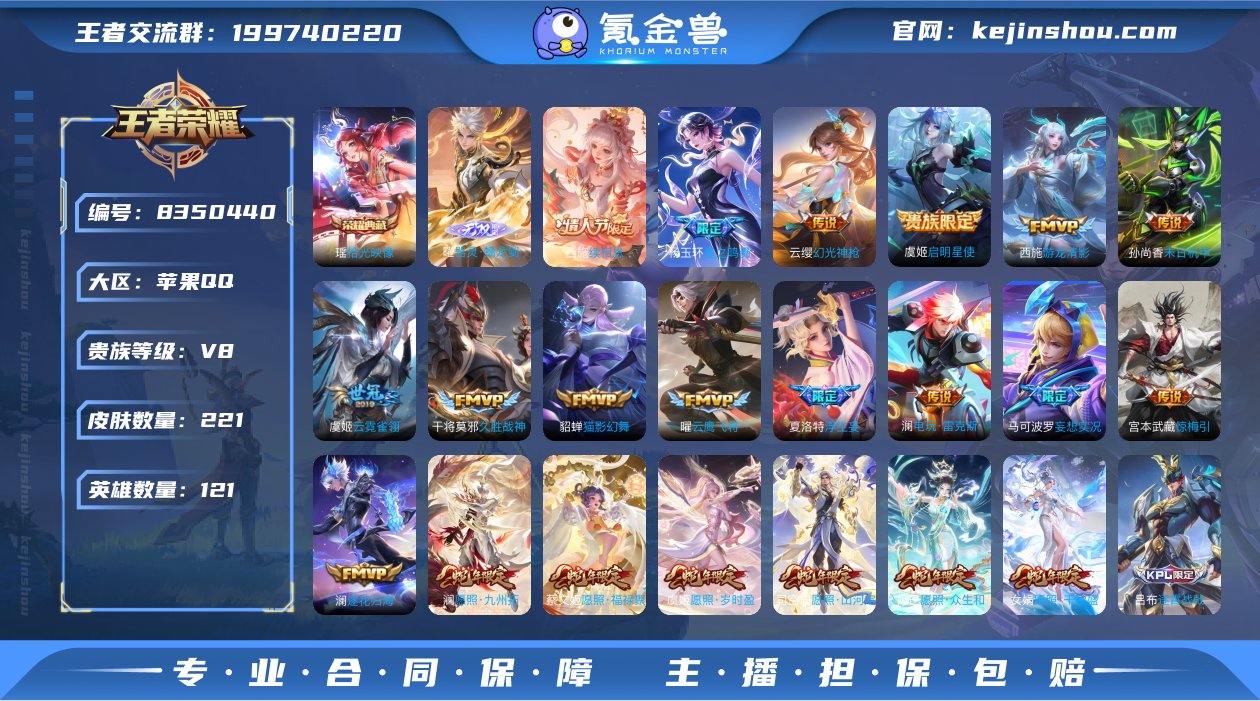 dzx iOS🍎【瑶典藏/曜无双/221皮...