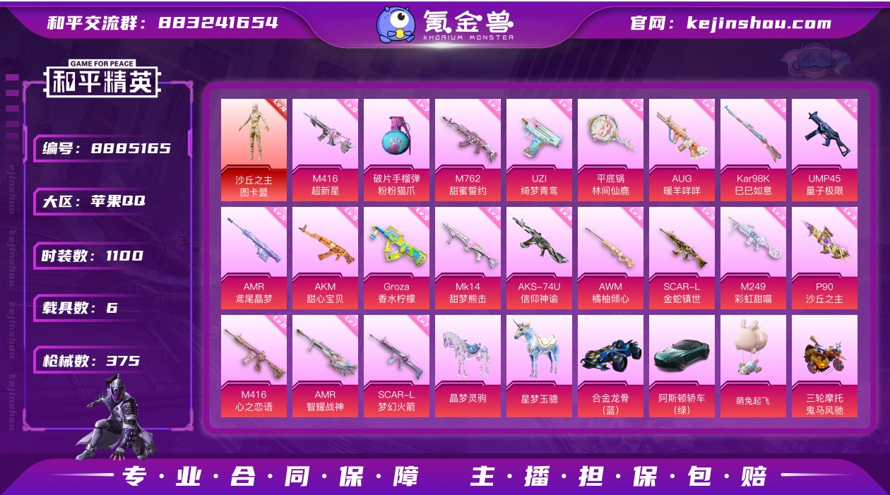 实名: 可修改 时装数: 1100 载具数...