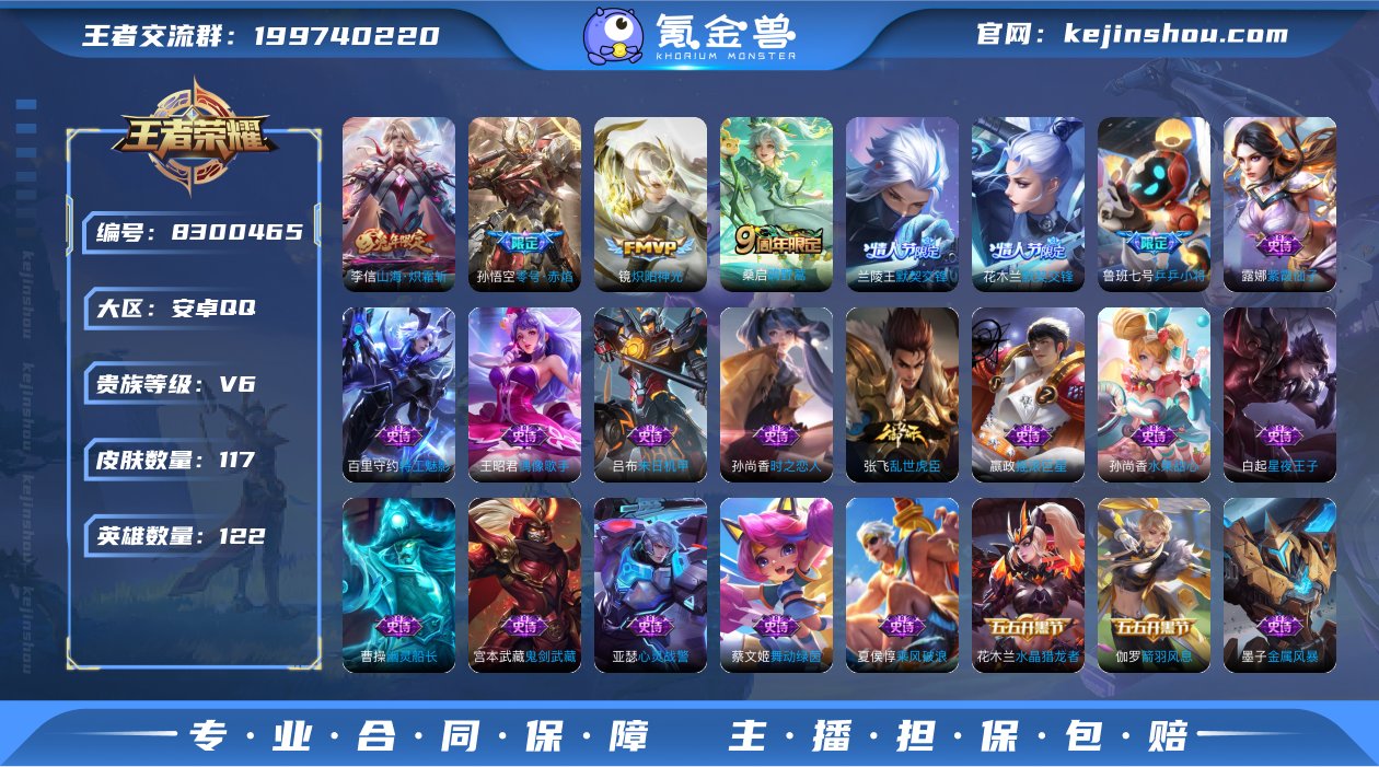 实名: 可修改 贵族等级: V6 英雄数:...