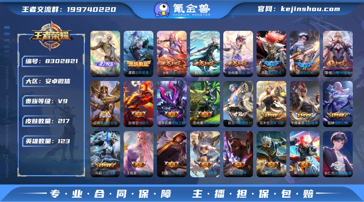 实名: 可修改 贵族等级: V9 英雄数:...
